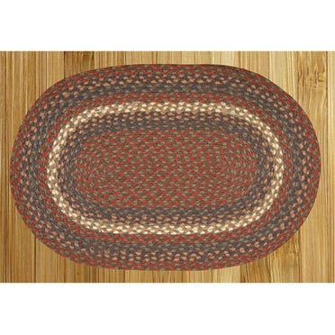 Favorite Decor Store C-357 Burgundy/Gray/Cream Oval Braided Rug 20 x 30 Favorite Decor Store C-357 Burgundy/Gray/Cream Oval Braided Rug 20 x 30